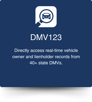 DMV123 on-demand vehicle records.
